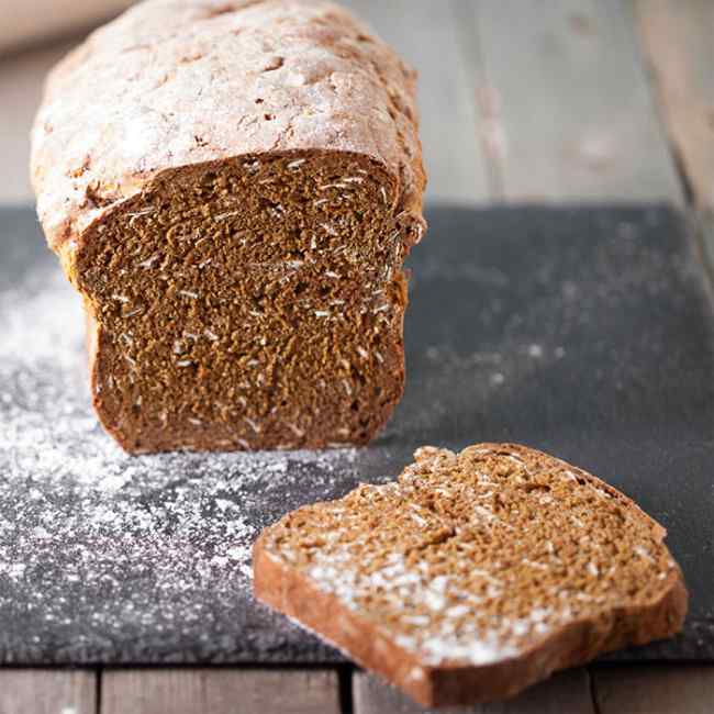Malted wheat flake bread